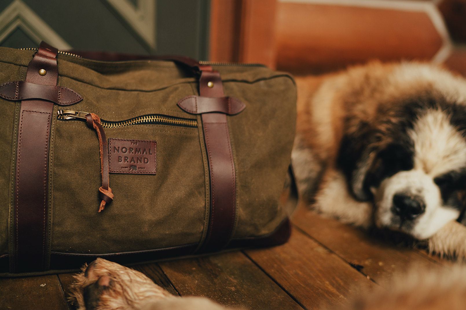 Waxed Canvas and Leather Duffle Bag - USA Crafted