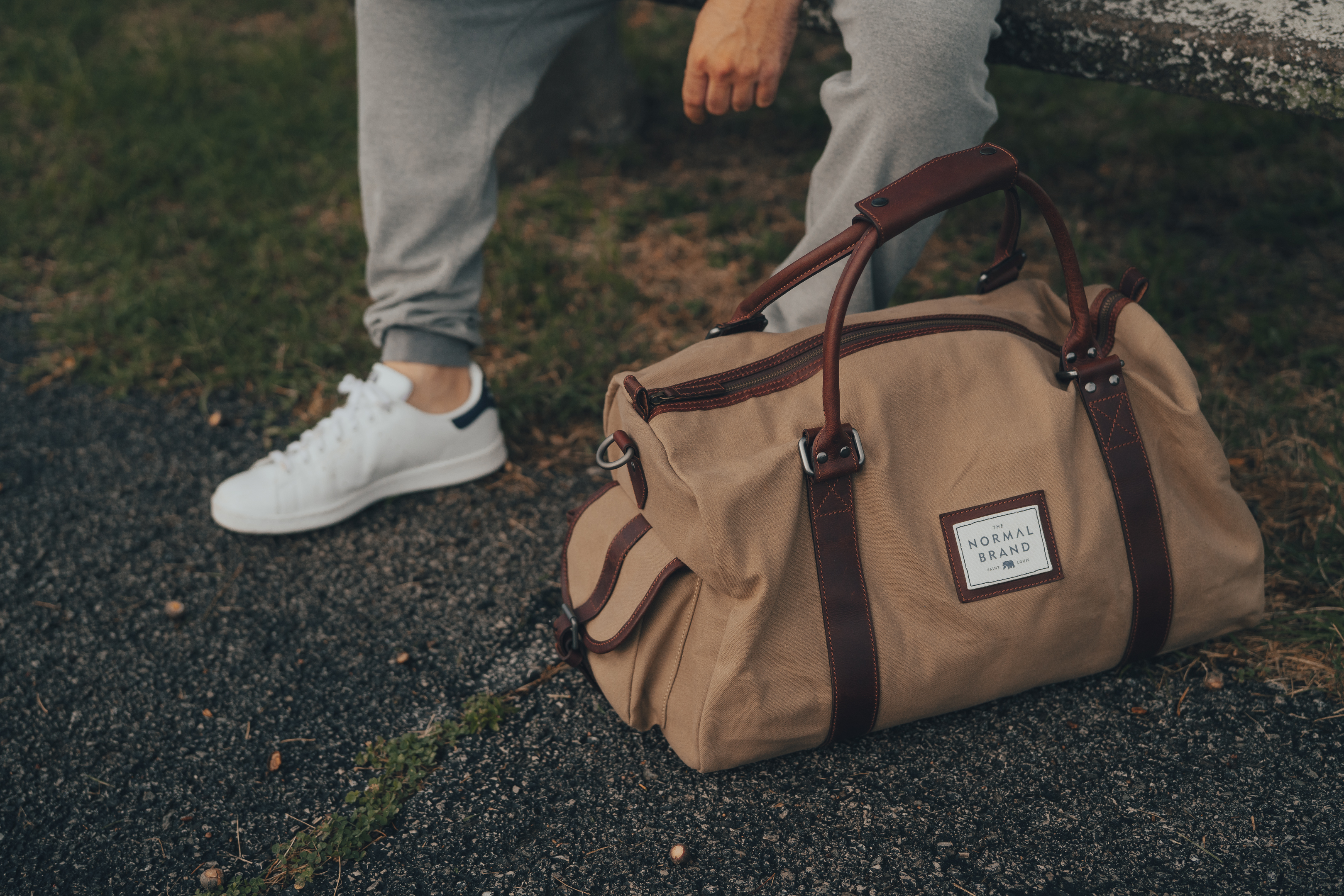 Branded store duffle bag