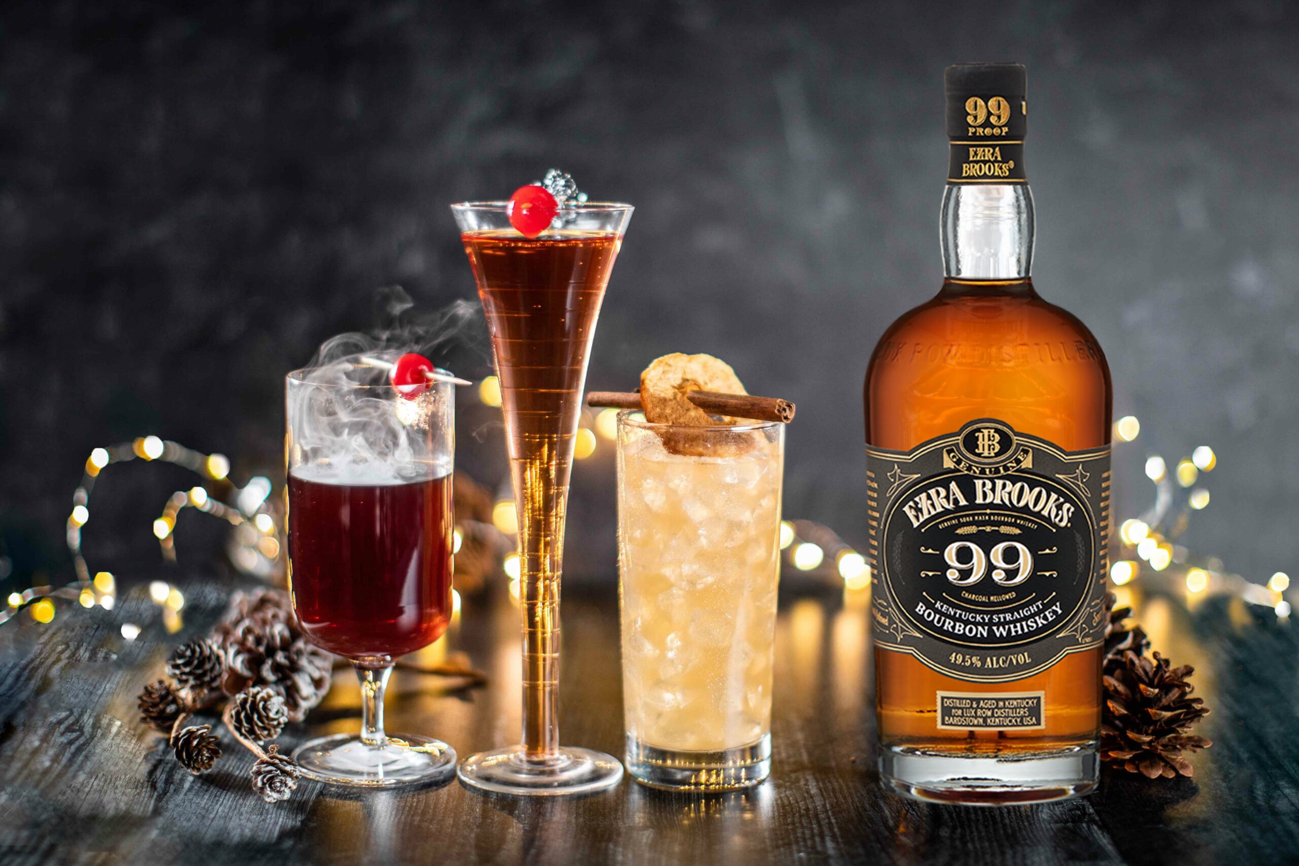 holiday-themed cocktails with Ezra 99